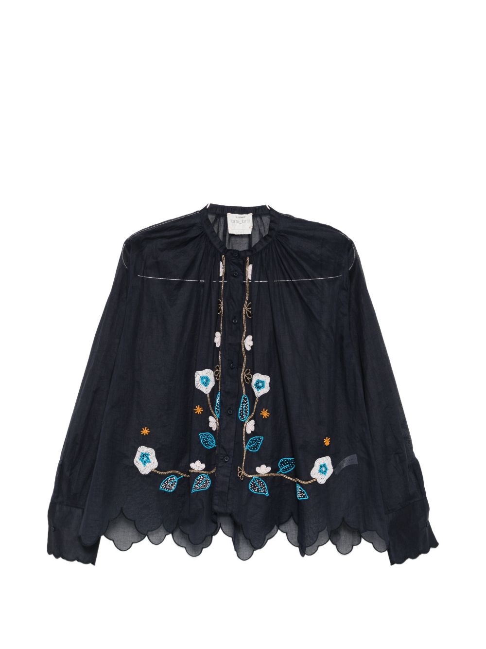 Forte Forte Embroidered cotton shirt