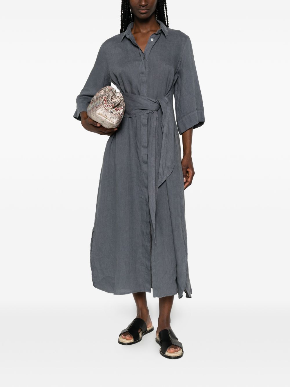 Archivio '67 Linen chemisier dress