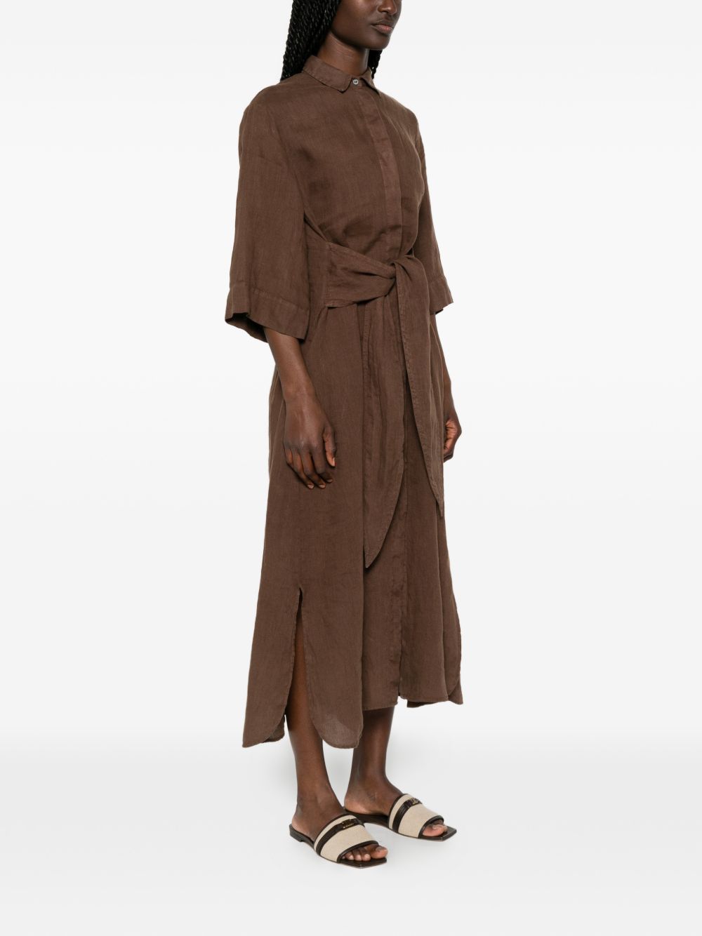 Archivio '67 Linen chemisier dress
