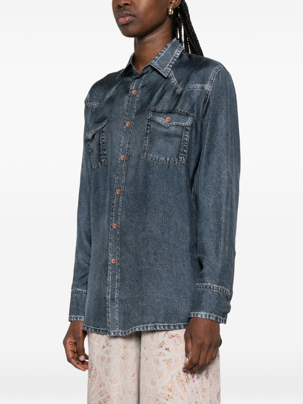 Pierre Louis Mascia Shirts NAVY