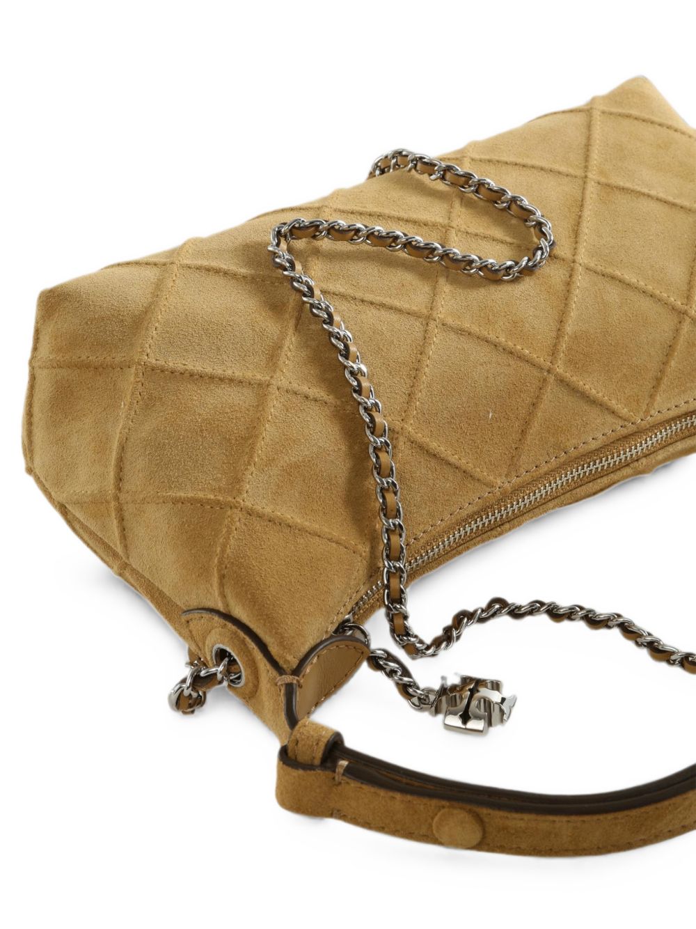Tory Burch Fleming Quilted Suede Bag
