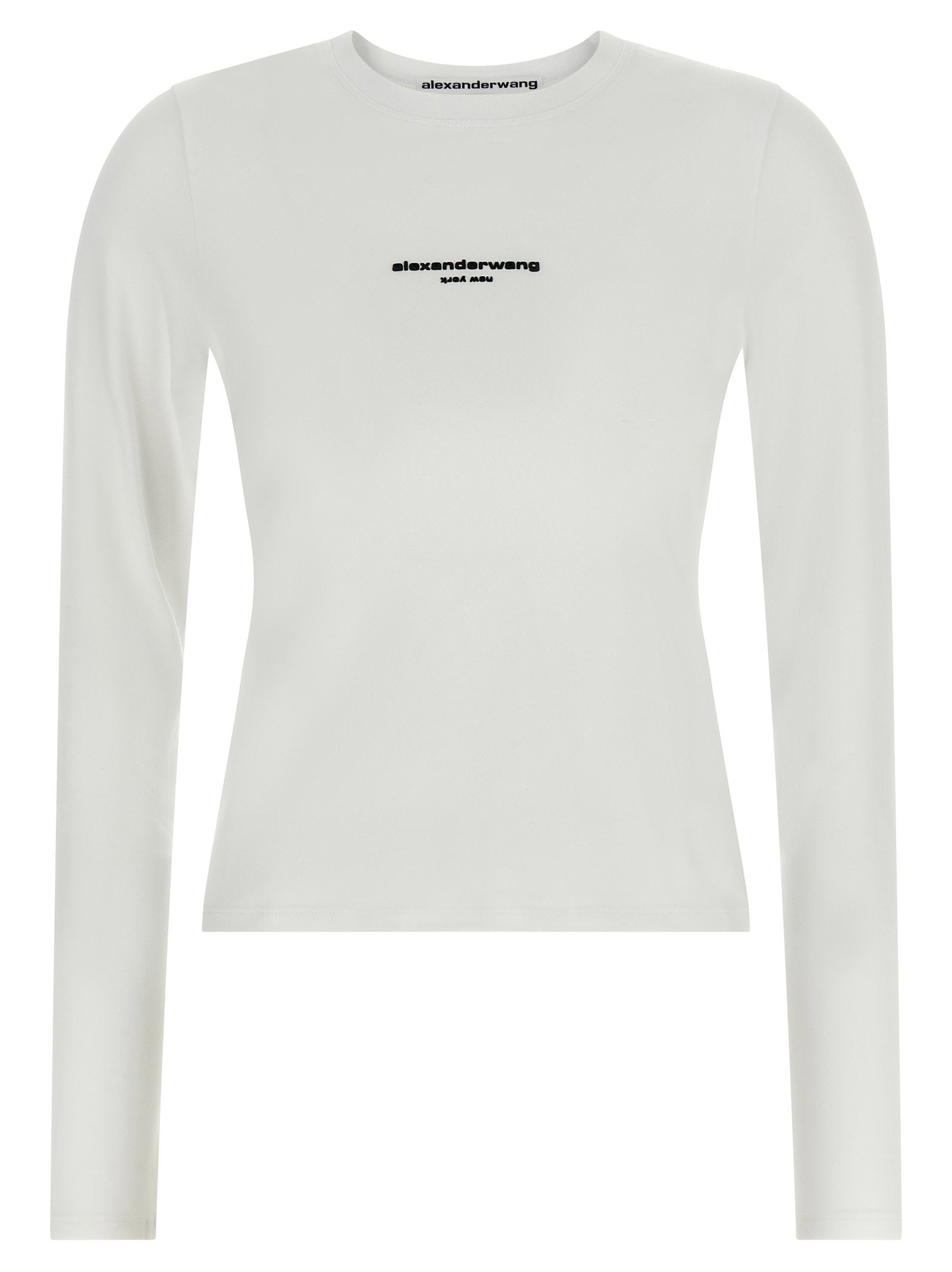 Alexander Wang Ls Tee W/logo Print T-shirt