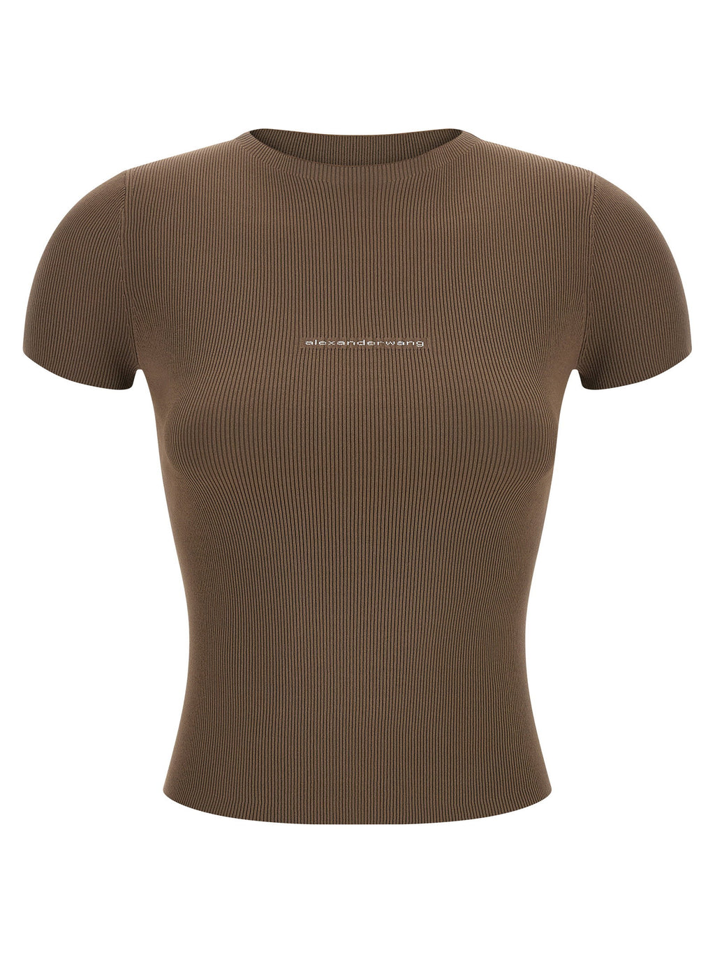 Alexander Wang Ribbed T-shirt With Logo