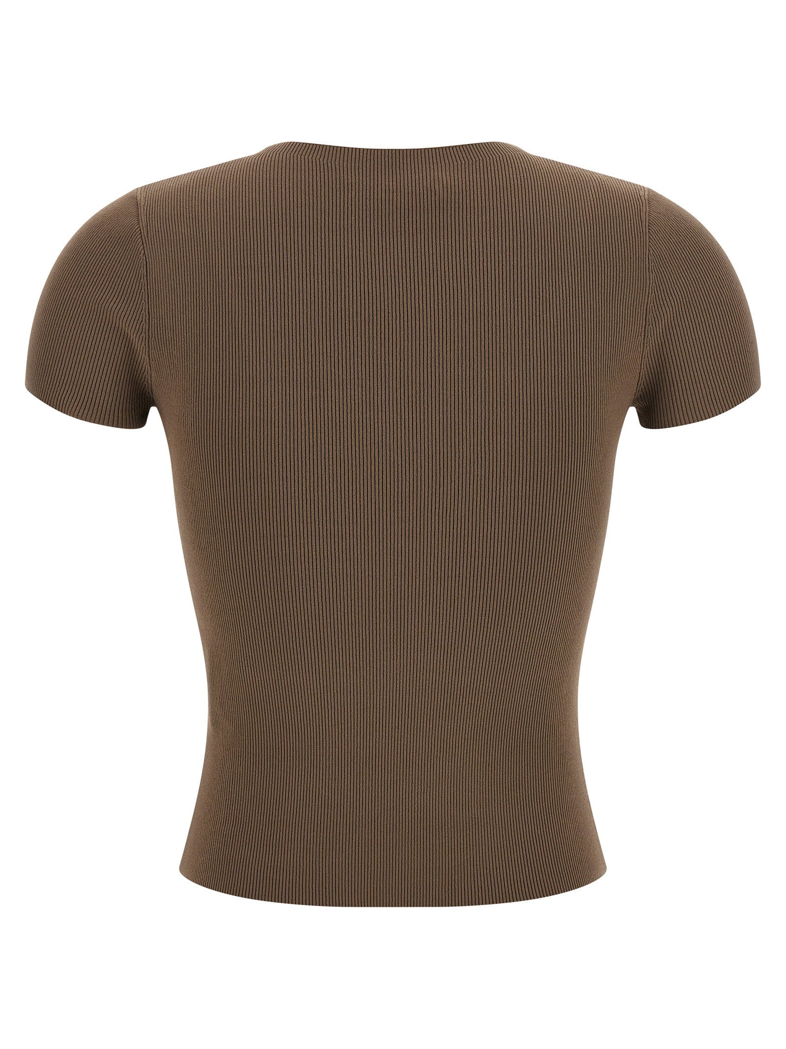 Alexander Wang Ribbed T-shirt With Logo
