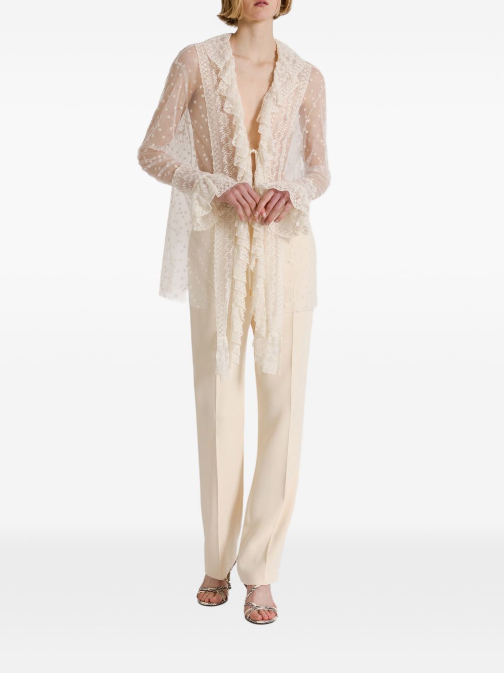 032C Alberta Ferretti Shirts WHITE