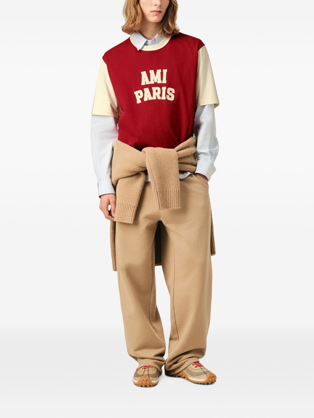 AMI PARIS T-shirts and Polos RED