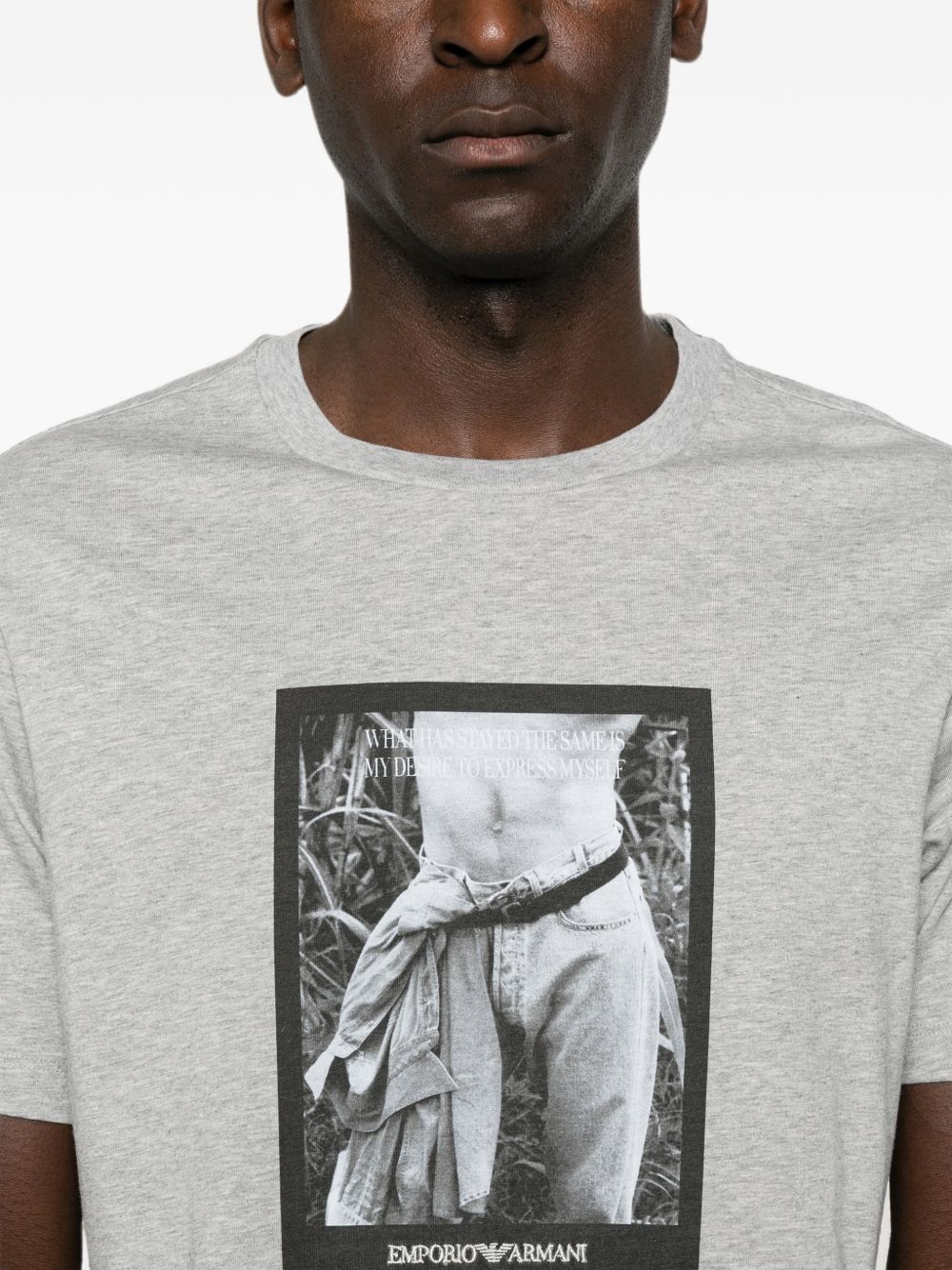 EMPORIO ARMANI CAPSULE T-shirts and Polos GREY