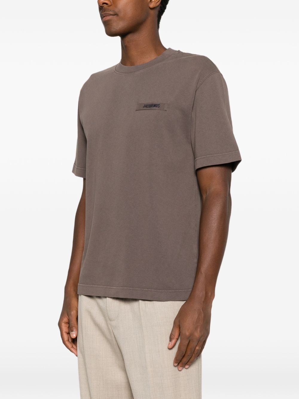 JACQUEMUS T-shirts and Polos BROWN