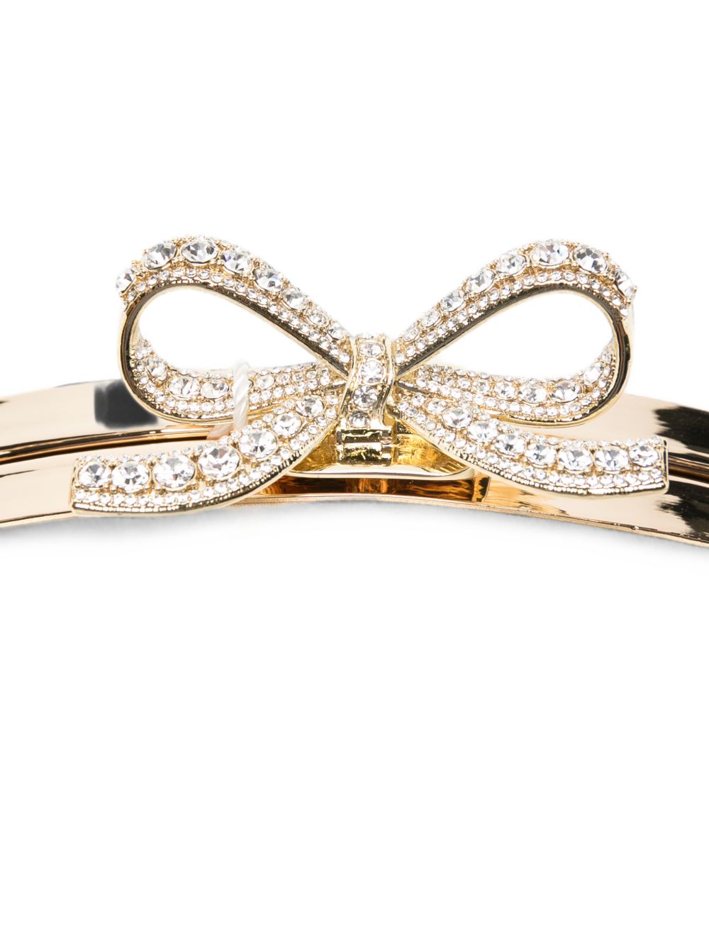 Self-Portrait Bow Satin Oval Clutch