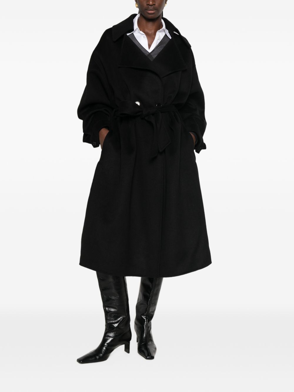 032C THE FRANKIE SHOP Coats BLACK