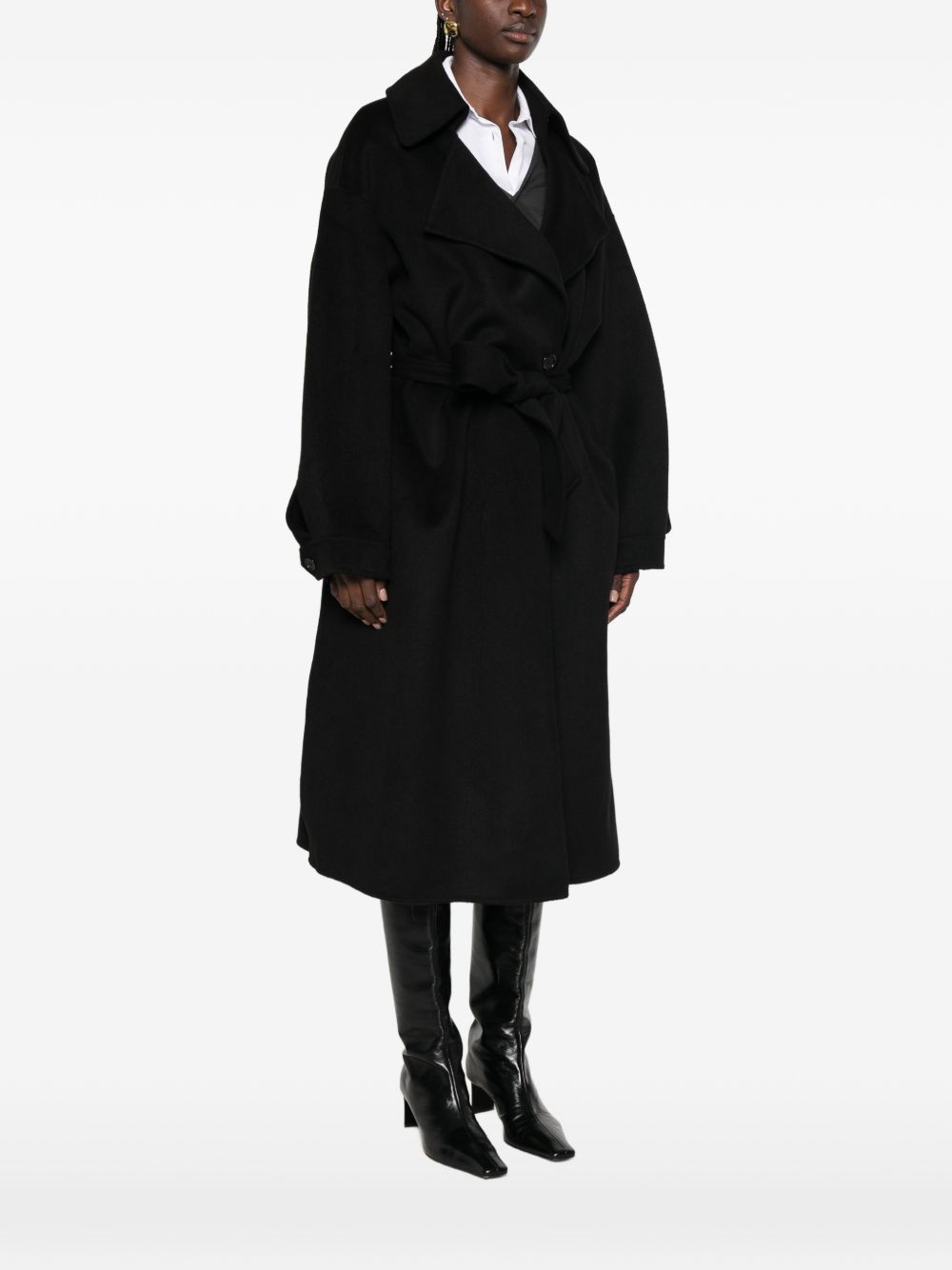 032C THE FRANKIE SHOP Coats BLACK