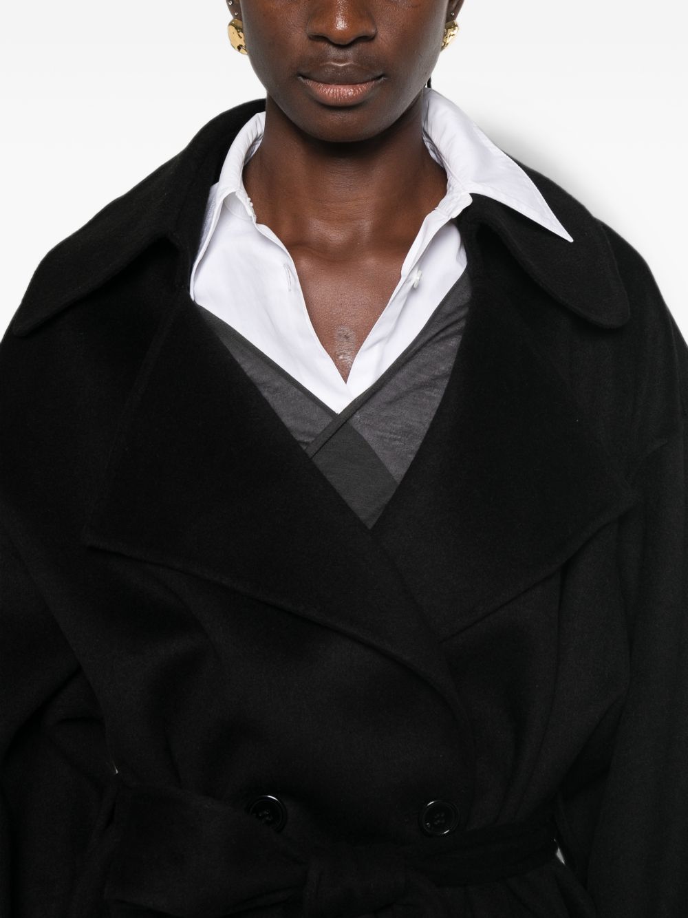 032C THE FRANKIE SHOP Coats BLACK