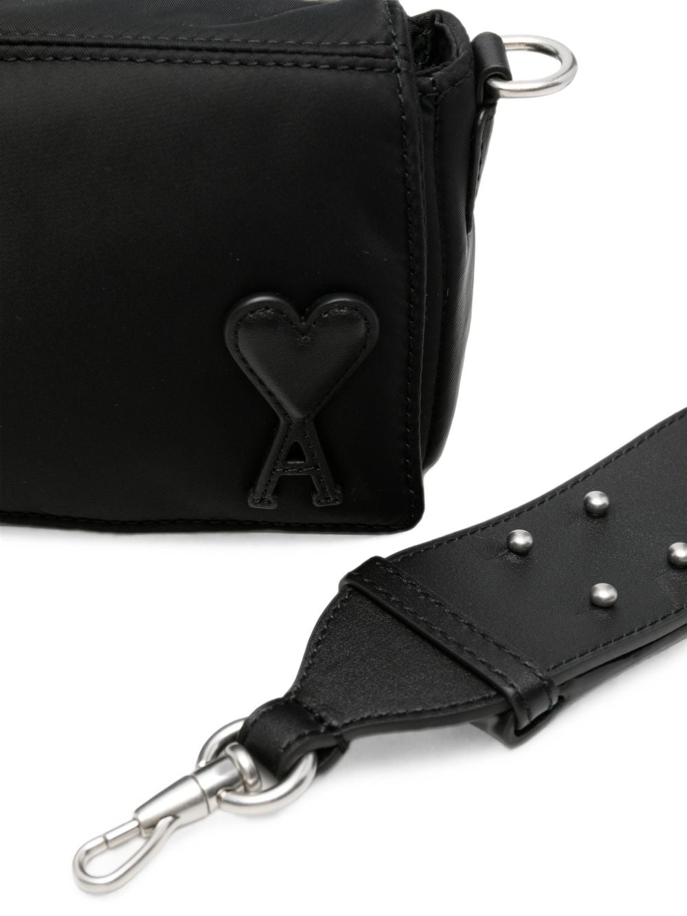 Ami Paris Nylon Shoulder Bag
