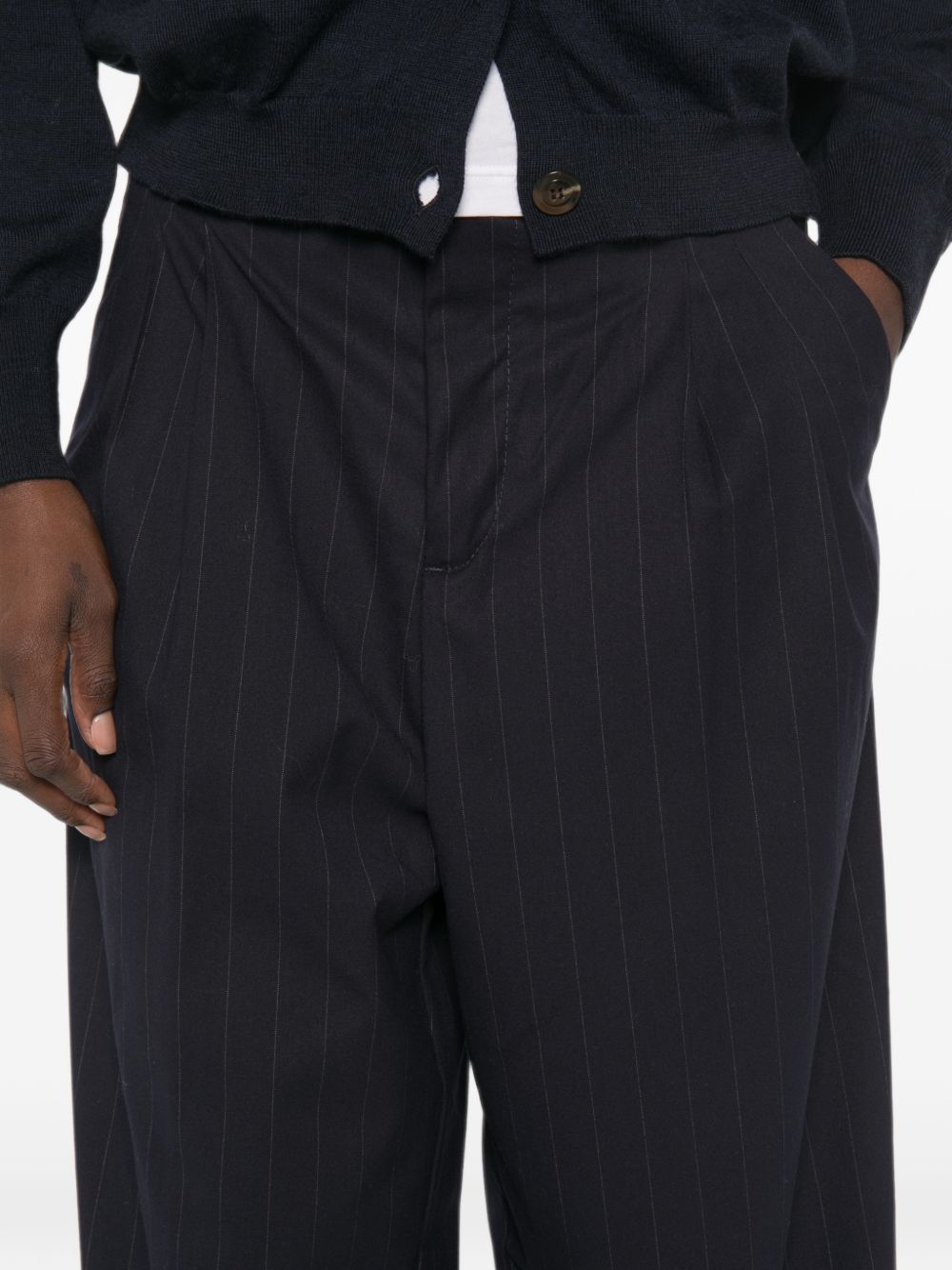 WHITE SAND Trousers BLACK