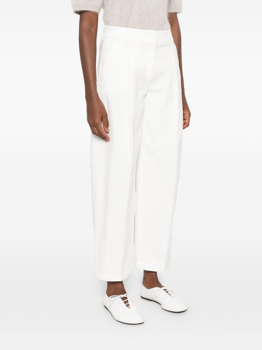 VIA MASINI 80 Trousers WHITE