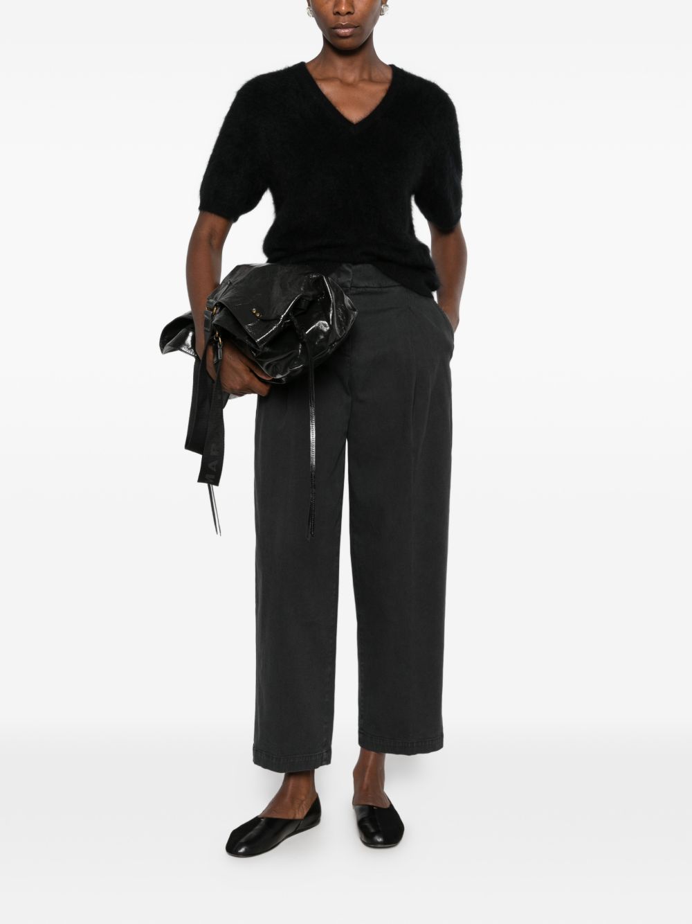 VIA MASINI 80 Trousers BLACK