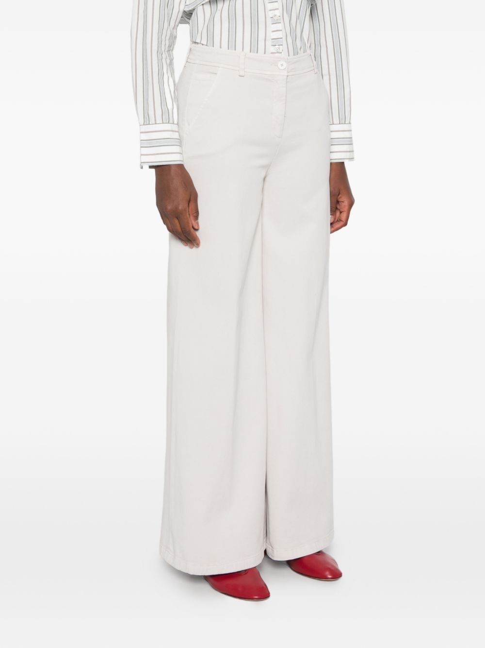 VIA MASINI 80 Trousers WHITE