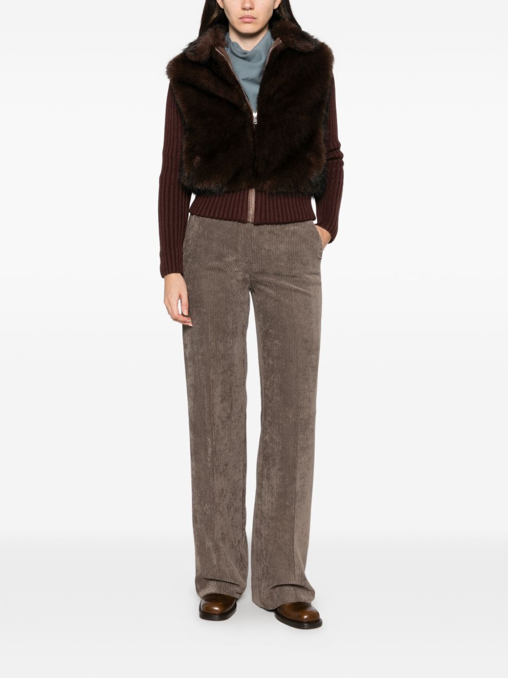 VIA MASINI 80 Trousers BROWN
