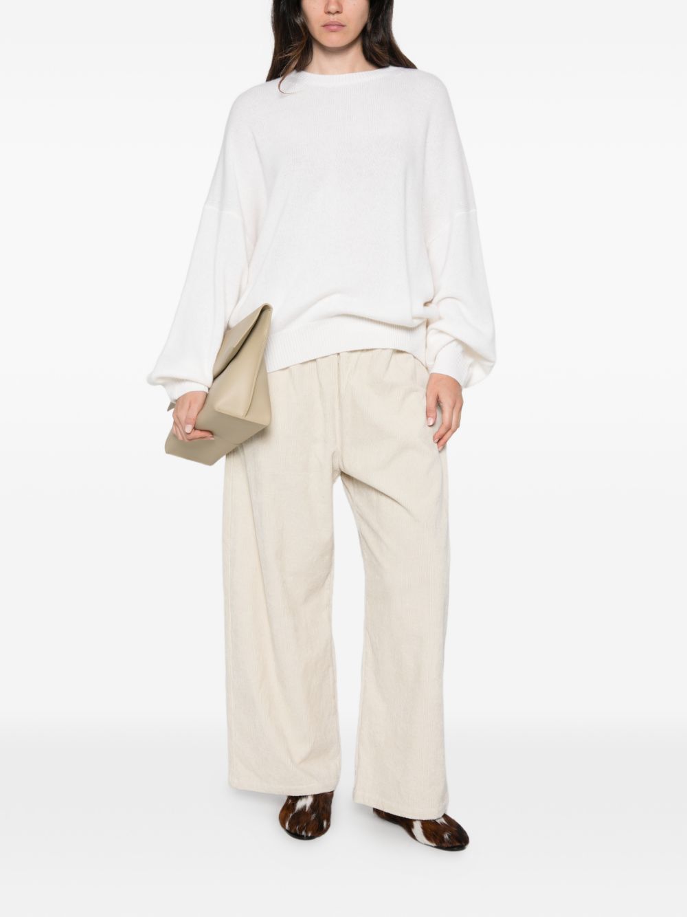 APUNTOB Trousers WHITE