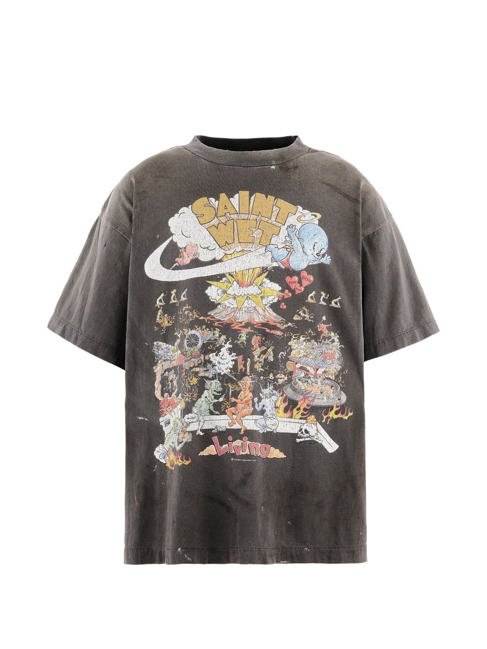 SAINT MXXXXXX T-shirts and Polos BLACK
