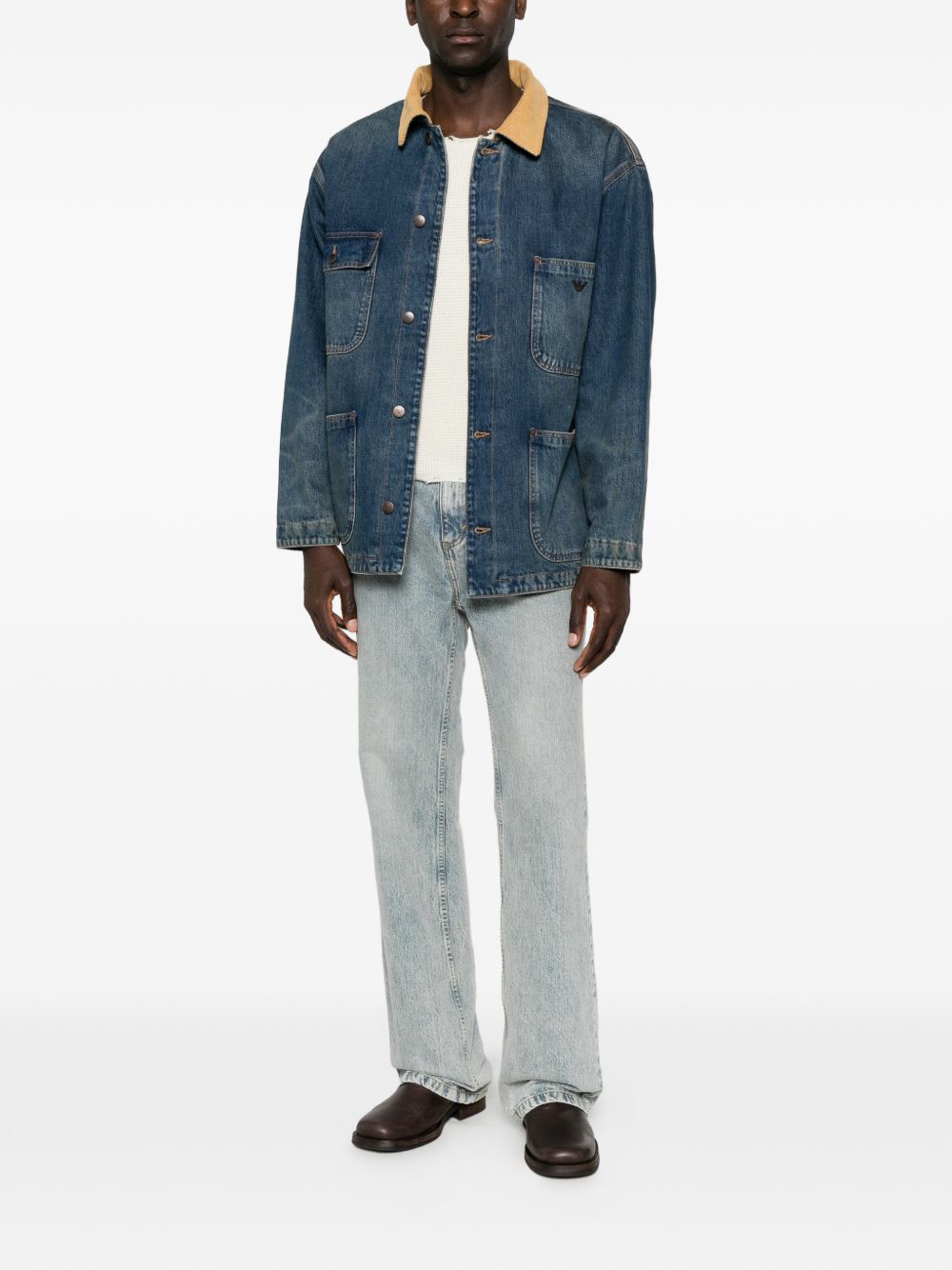 Emporio Armani Jackets NAVY