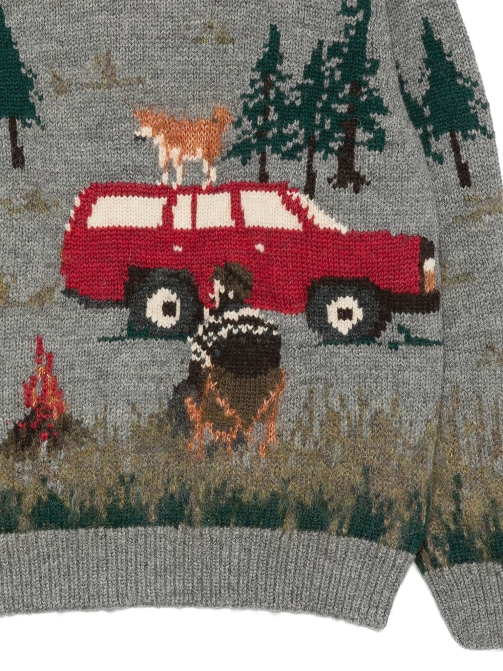 Junya Watanabe Intarsia Knit Cardigan