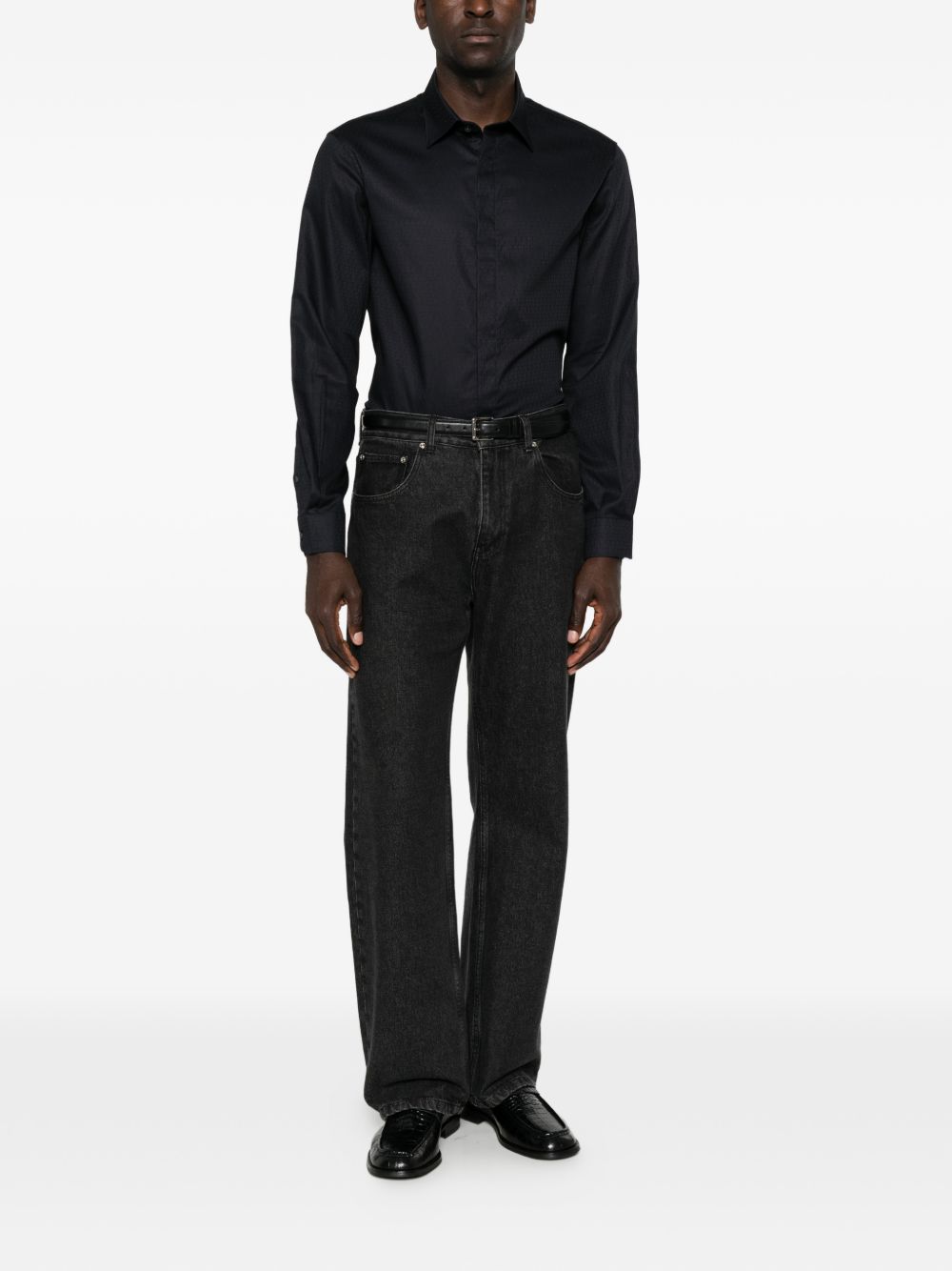 Emporio Armani Shirts NAVY