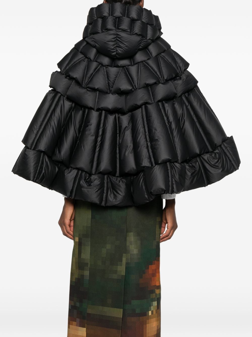 RAXXY Nylon puffer cape