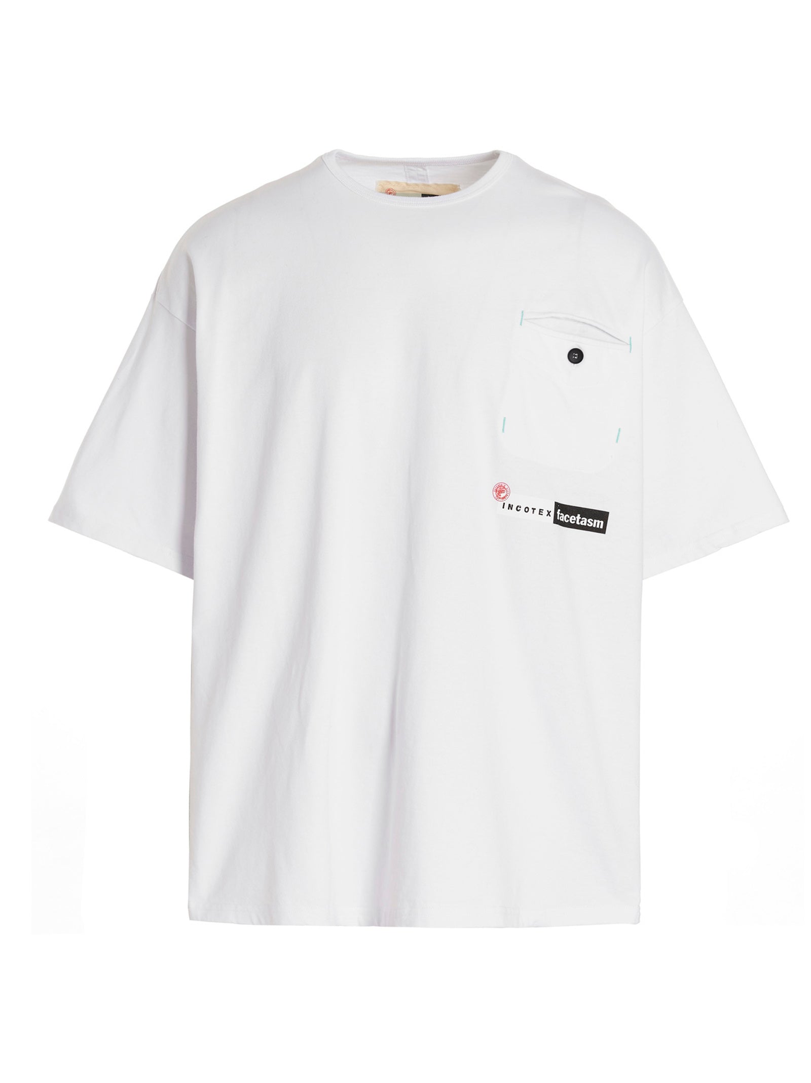 Incotex Red X Facetasm Logo Printed T-shirt