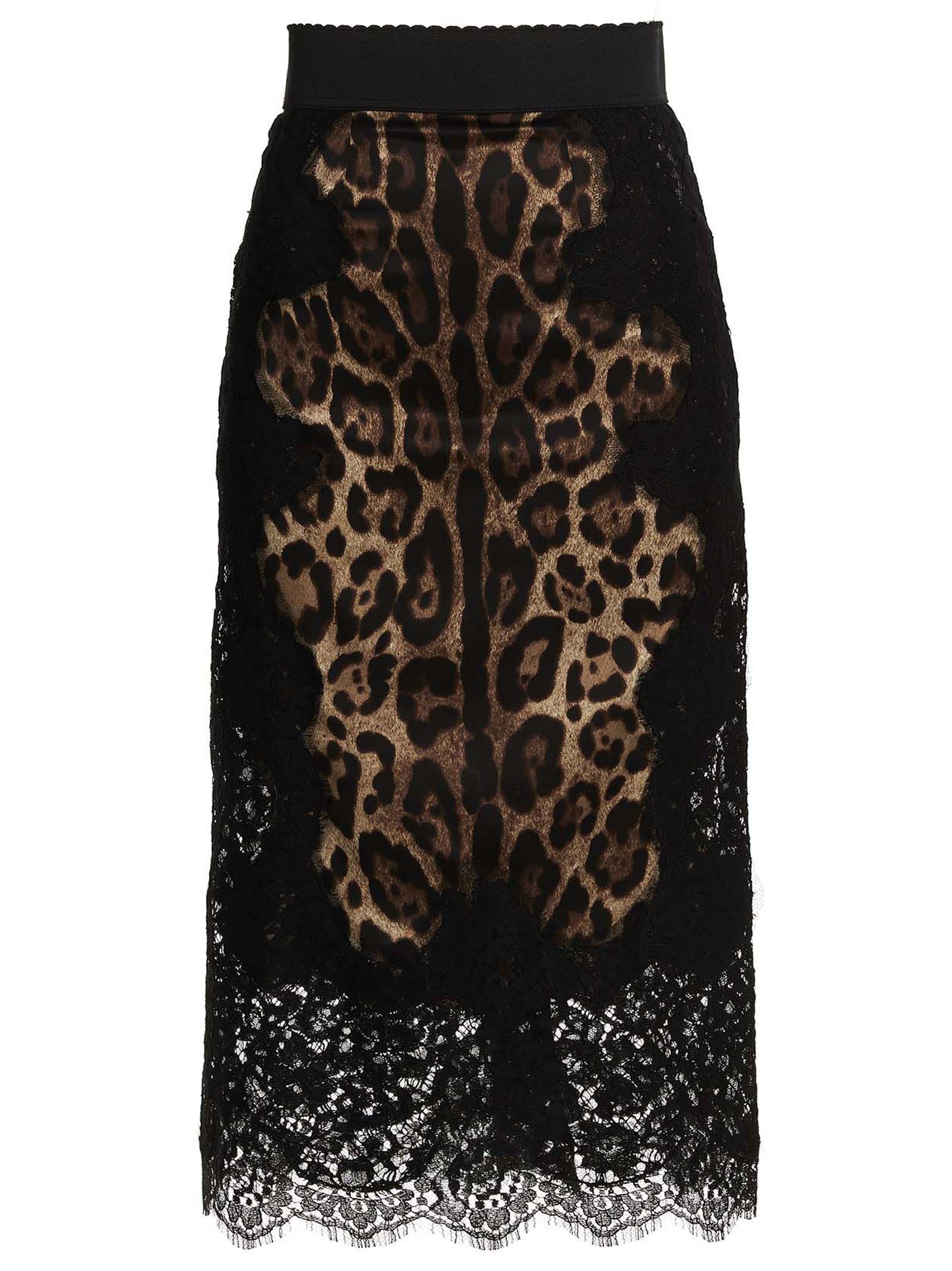 Dolce & Gabbana Animalier Skirt