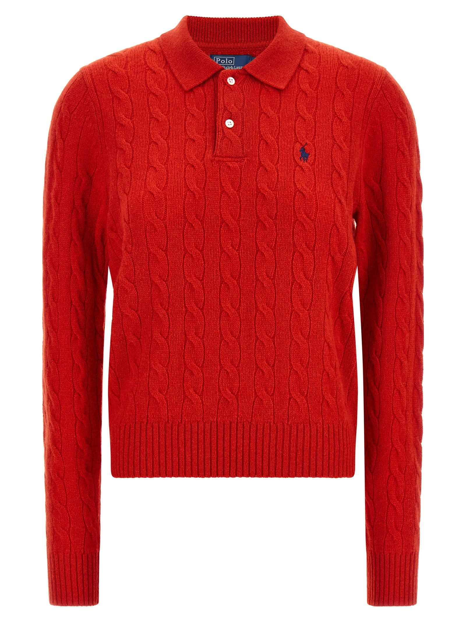 Polo Ralph Lauren Braided Knit Polo Shirt
