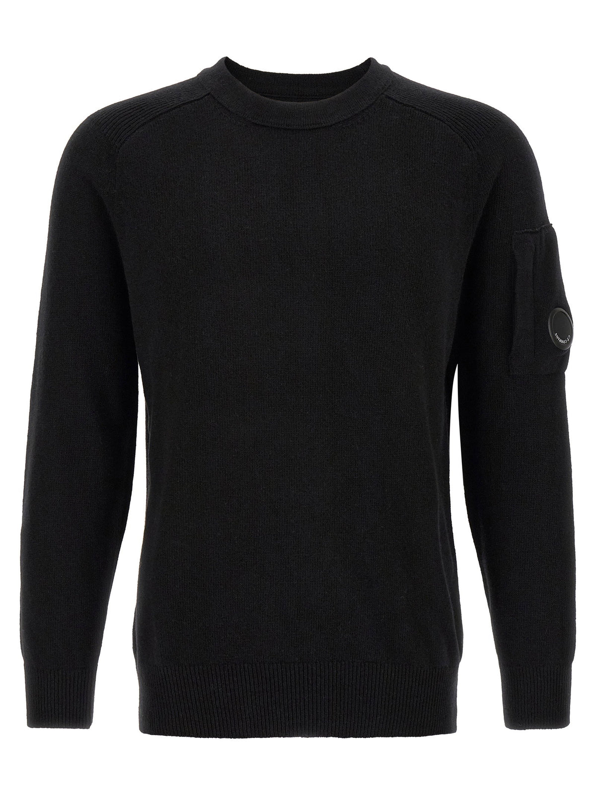 C.p. Company Lambswool Grs Sweater With Lens Detail