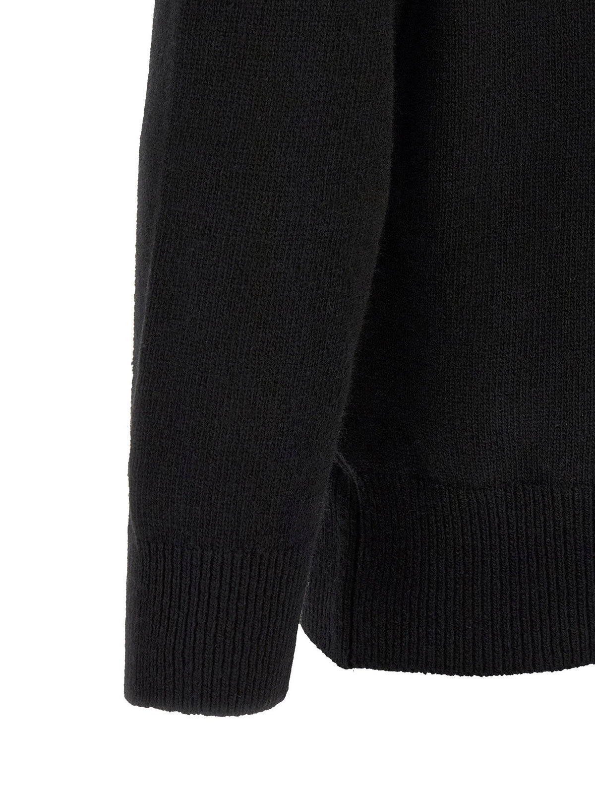 C.p. Company Lambswool Grs Sweater With Lens Detail