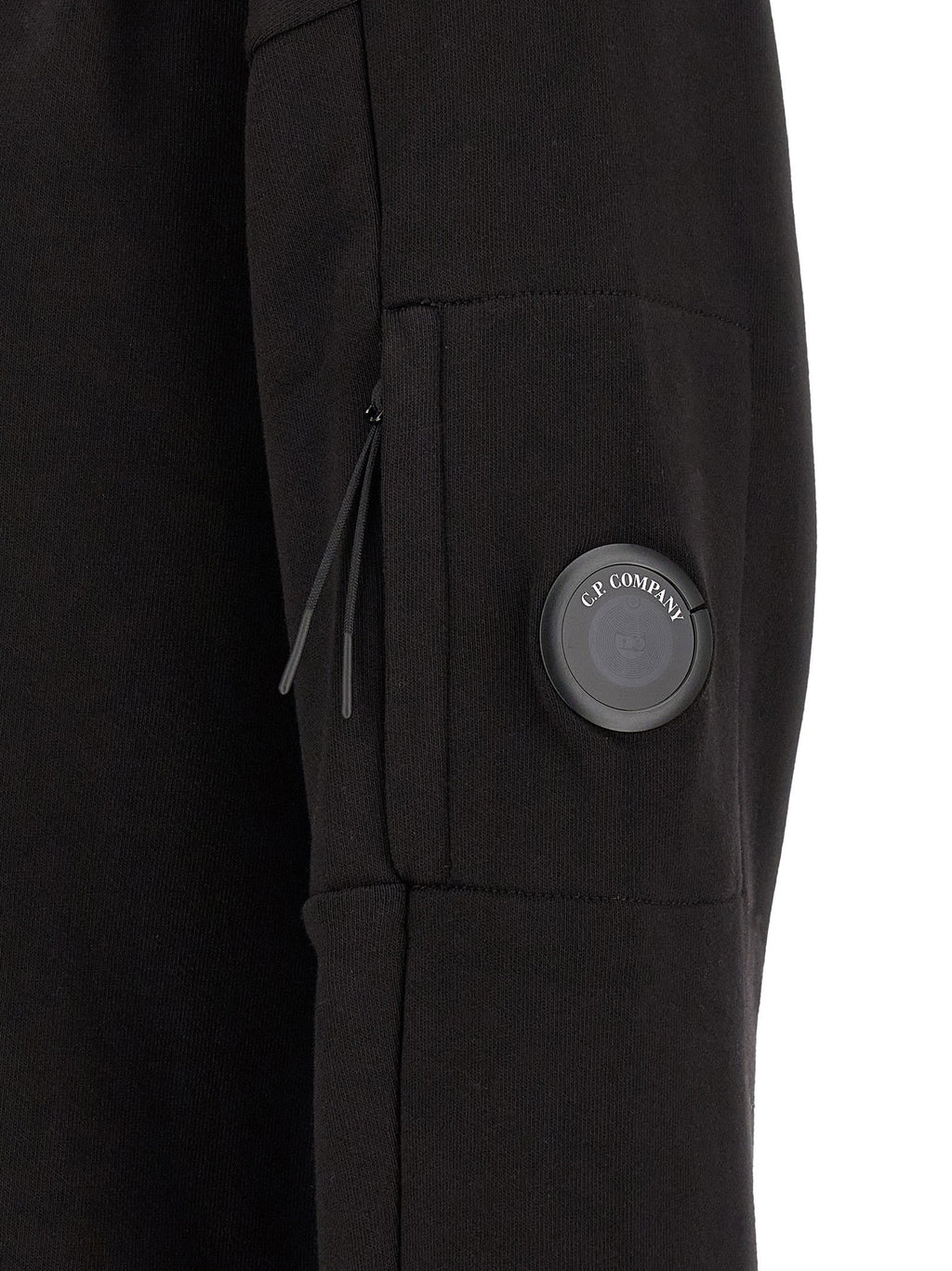 C.p. Company Diagonal Raised Fleece  Sweatshirt And Lens Detail