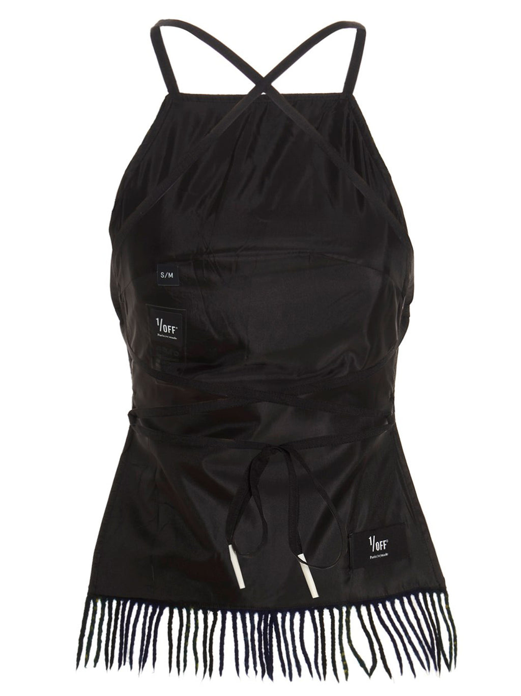 1/Off Checked Scarf Top