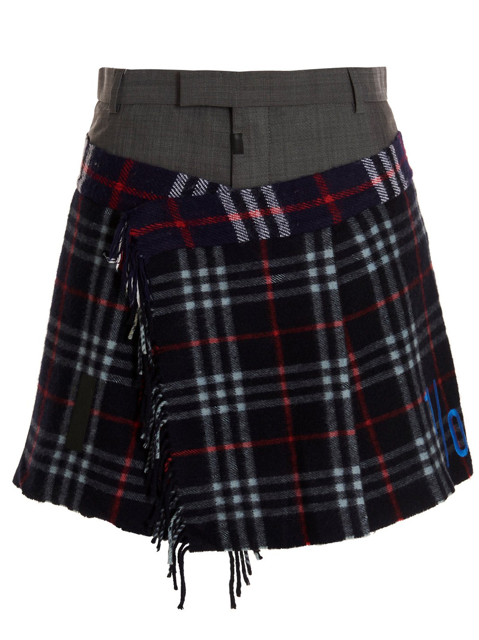 1/off Check Scarf Reworked Skirt