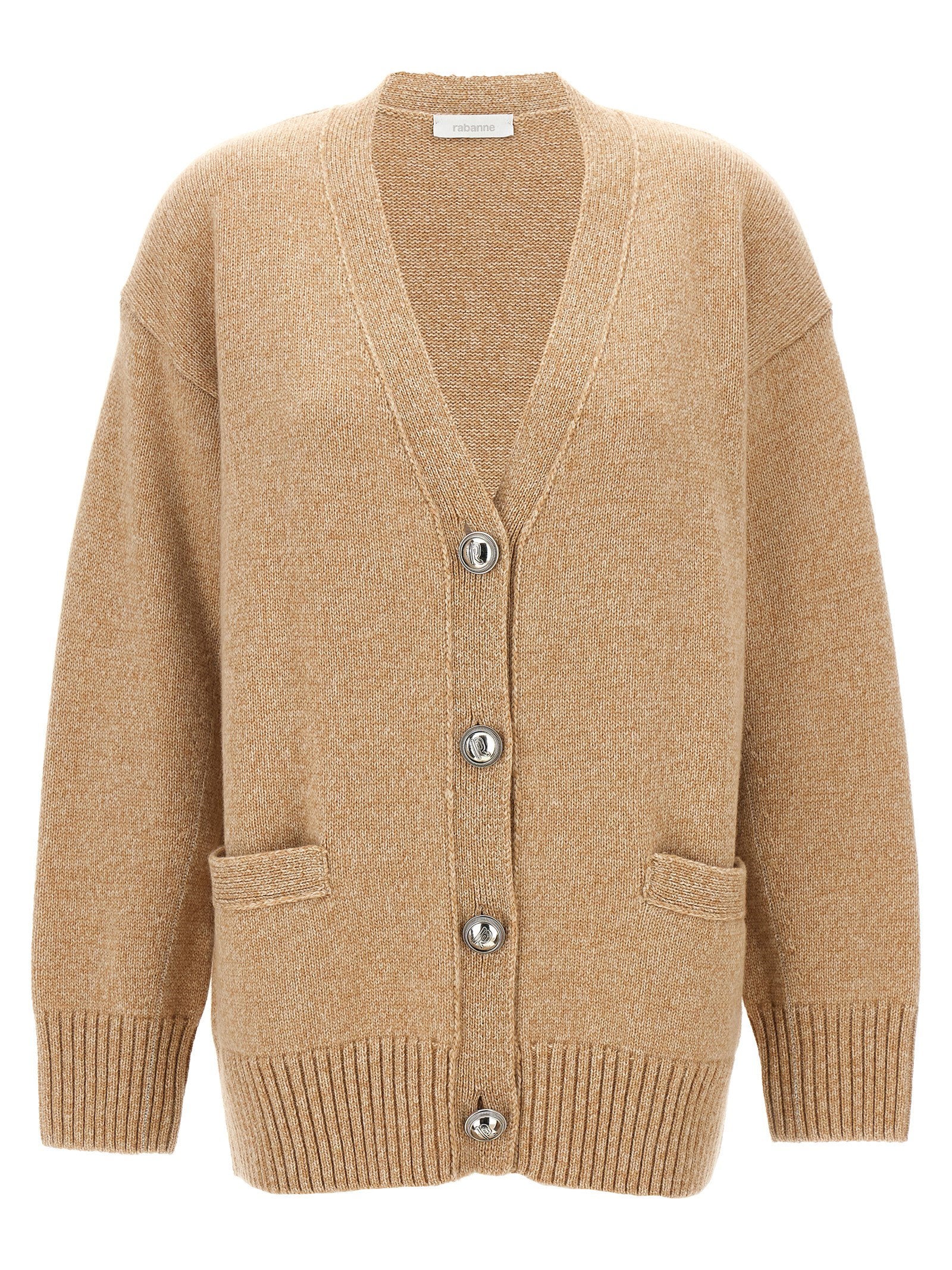 Paco Rabanne Logo Button Cardigan