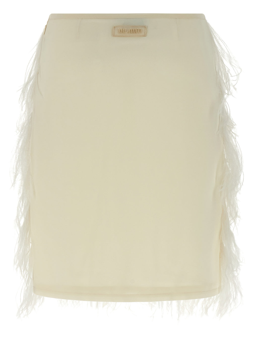The Attico Ostrich Feather Skirt