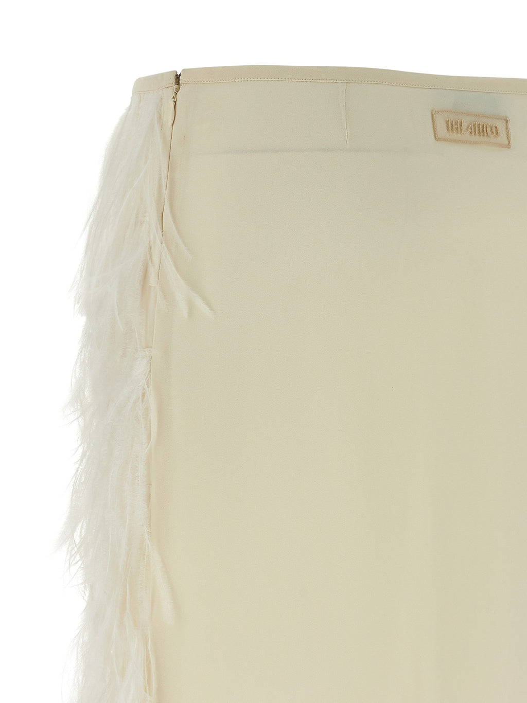 The Attico Ostrich Feather Skirt