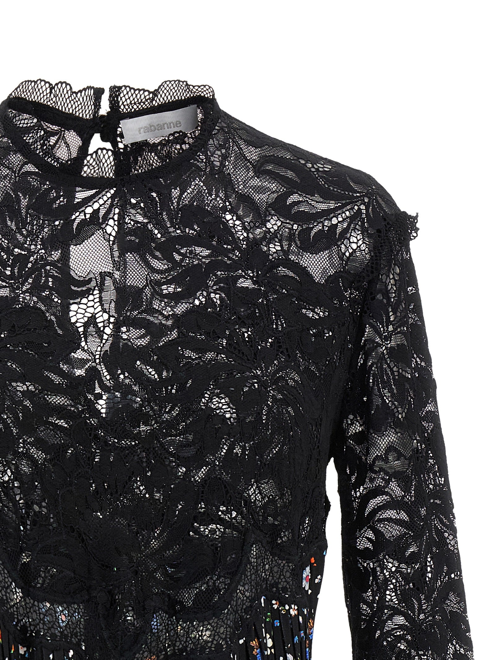 Paco Rabanne Floral Lace Dress