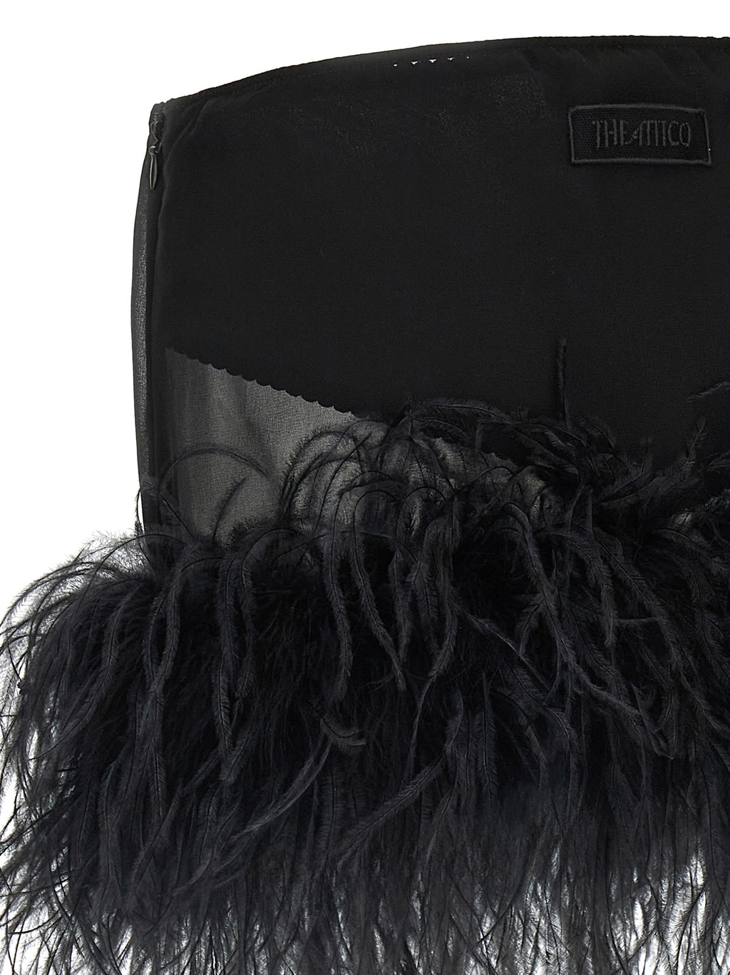The Attico Feather Skirt