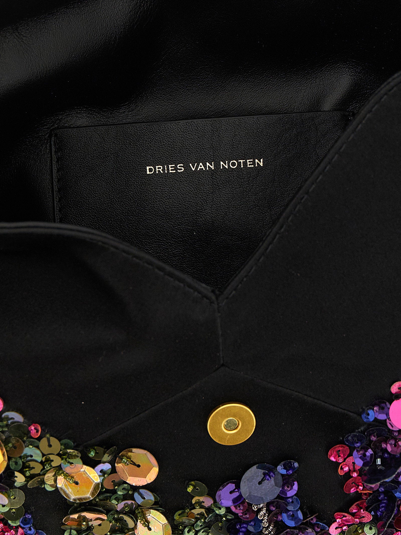 Dries Van Noten Embellished Envelope Clutch
