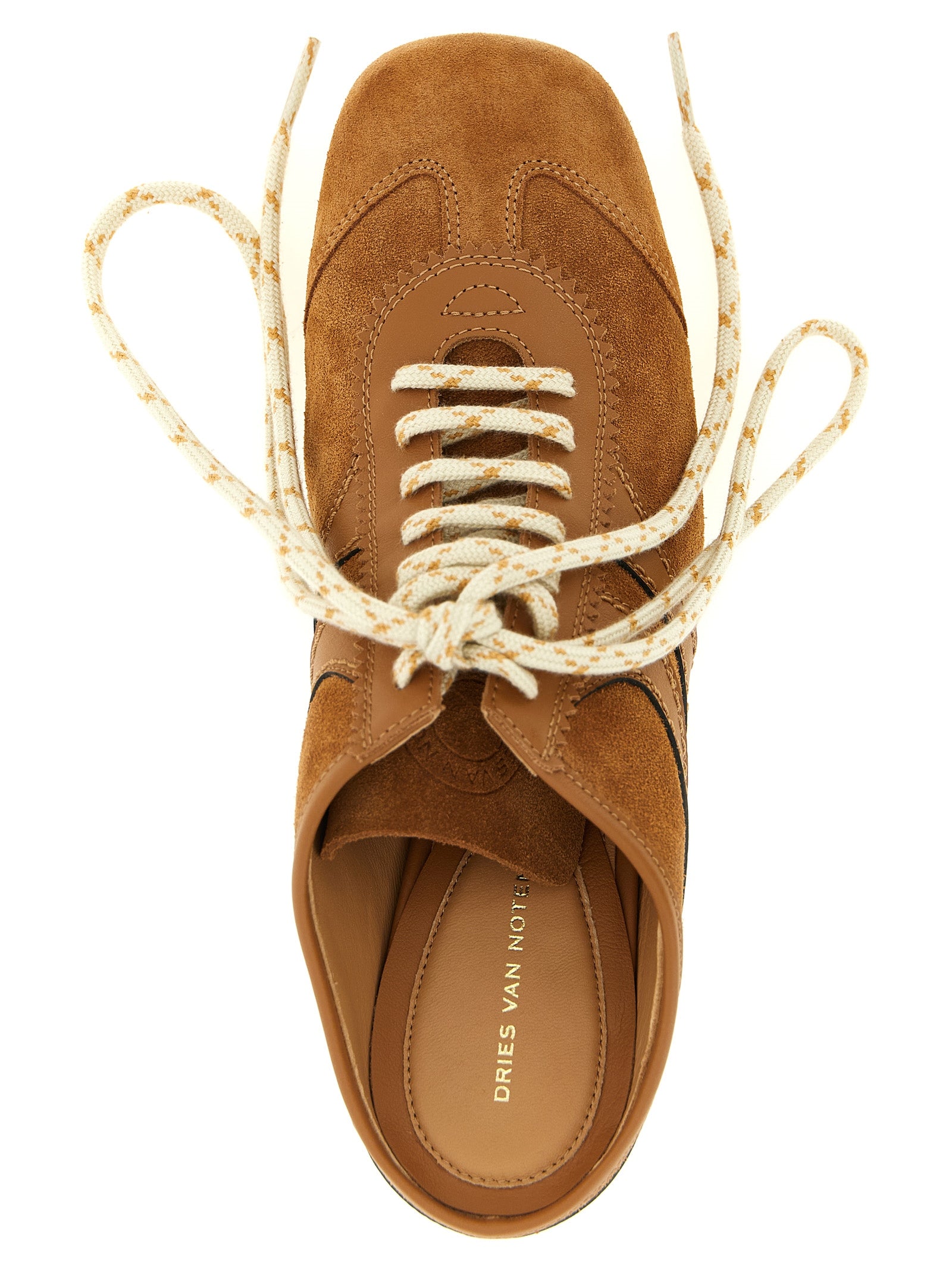Dries Van Noten Heeled Suede Sneakers