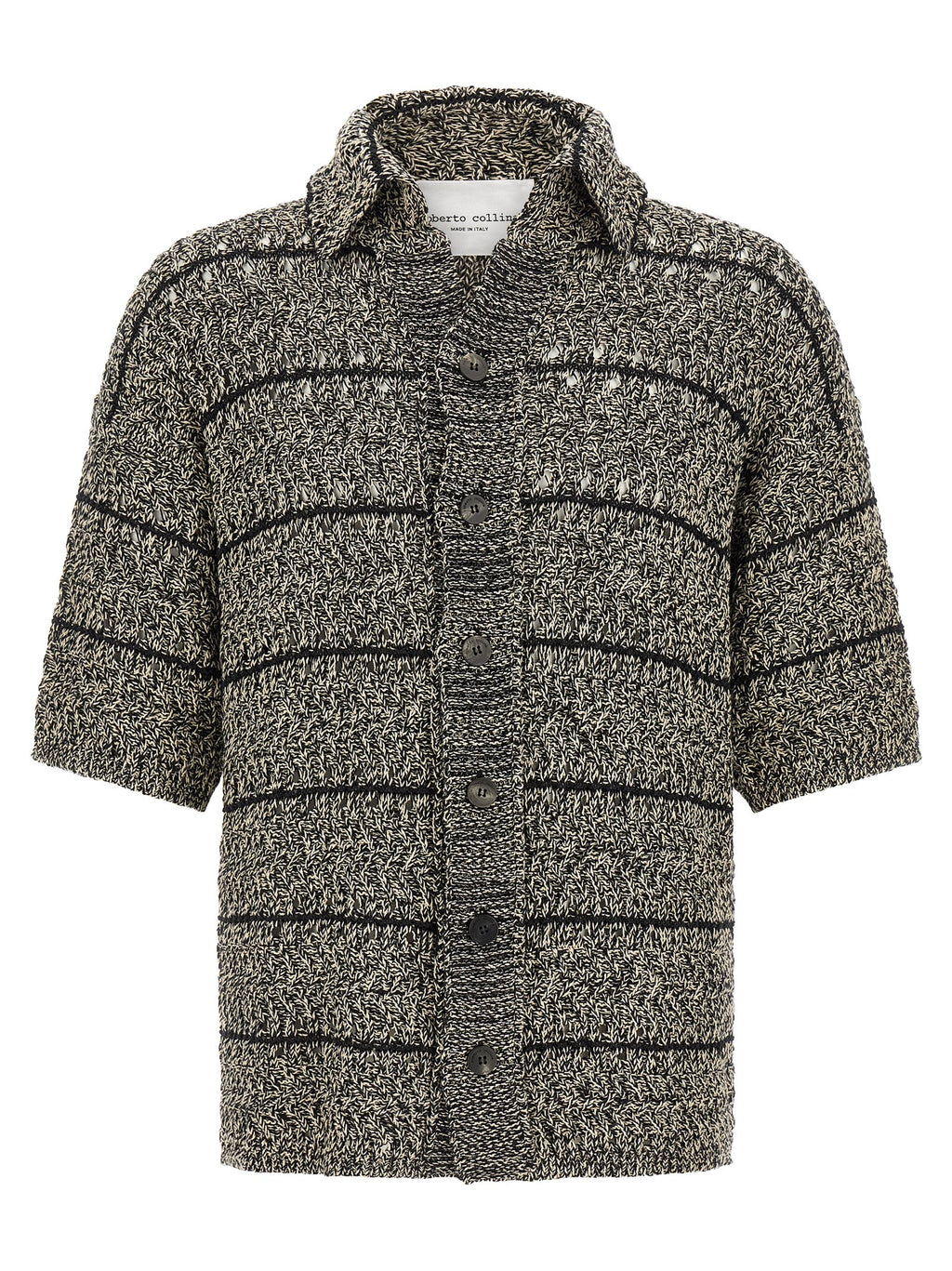 Roberto Collina Mouliné Insert Cardigan