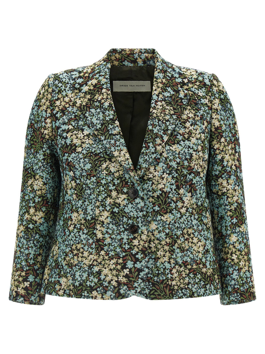 Dries Van Noten Bamis Floral Jacquard Blazer