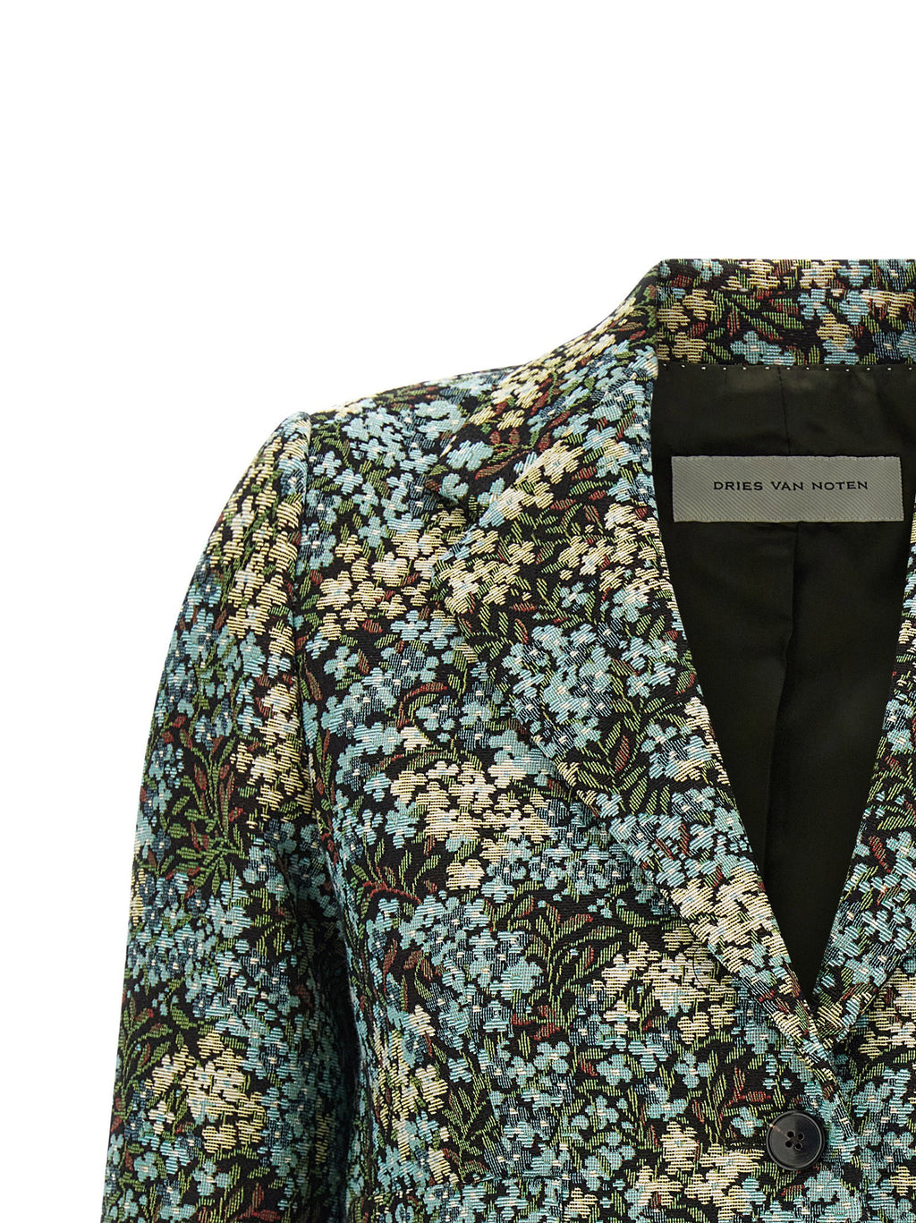 Dries Van Noten Bamis Floral Jacquard Blazer