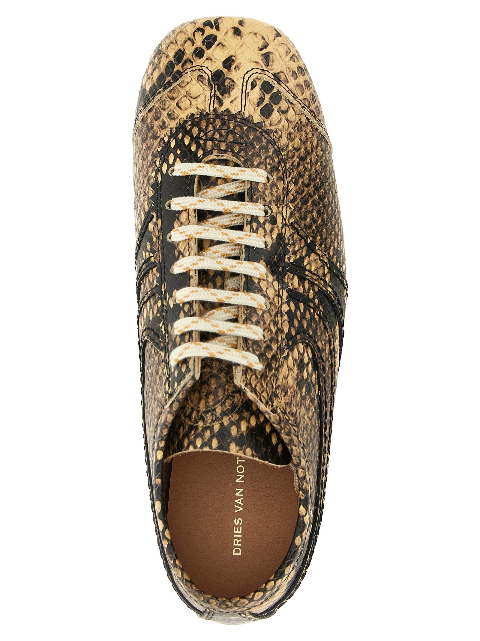 Dries Van Noten Snake Print Sneakers