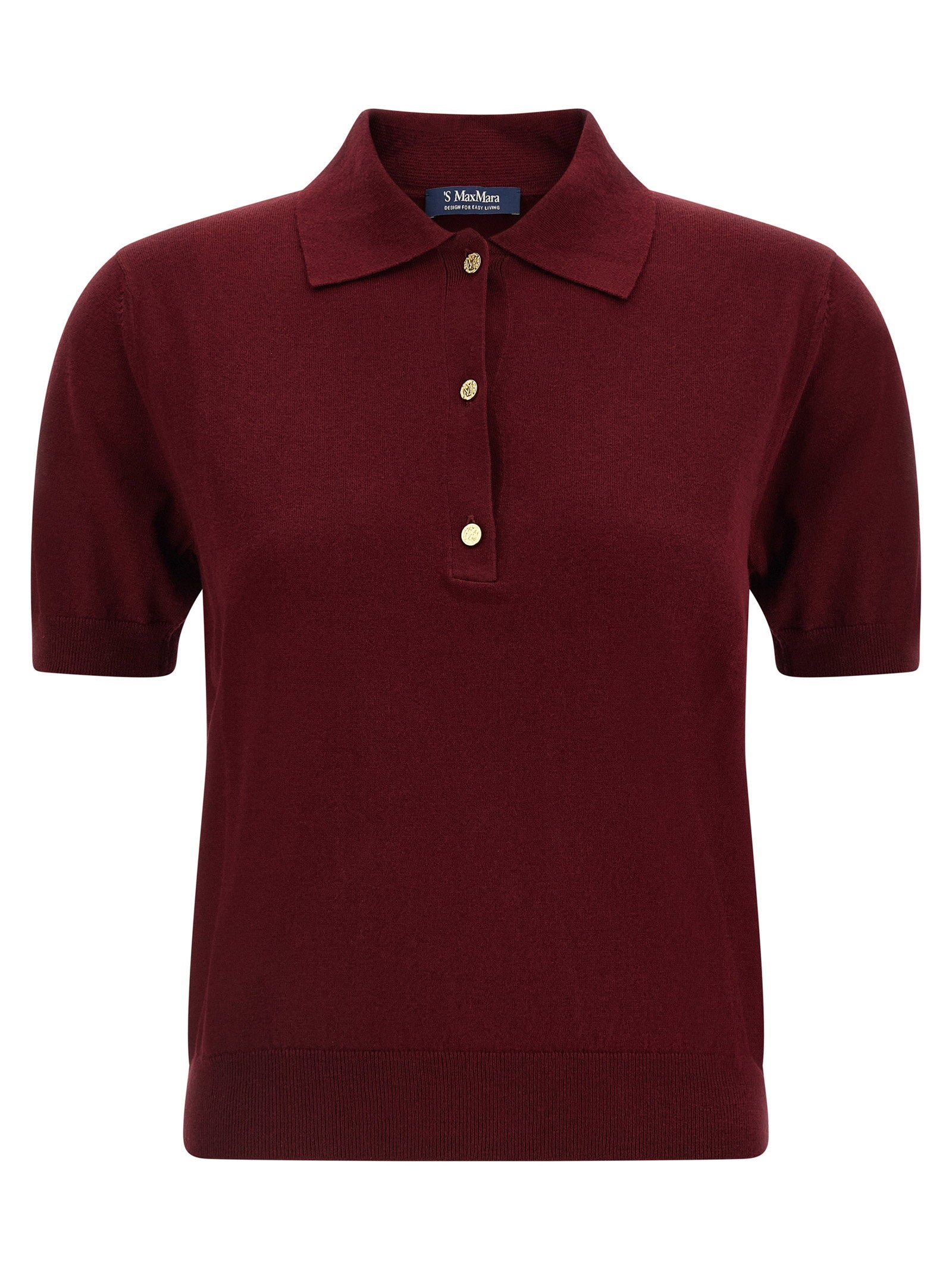 Max Mara 'S Pomposa Knit Polo Shirt