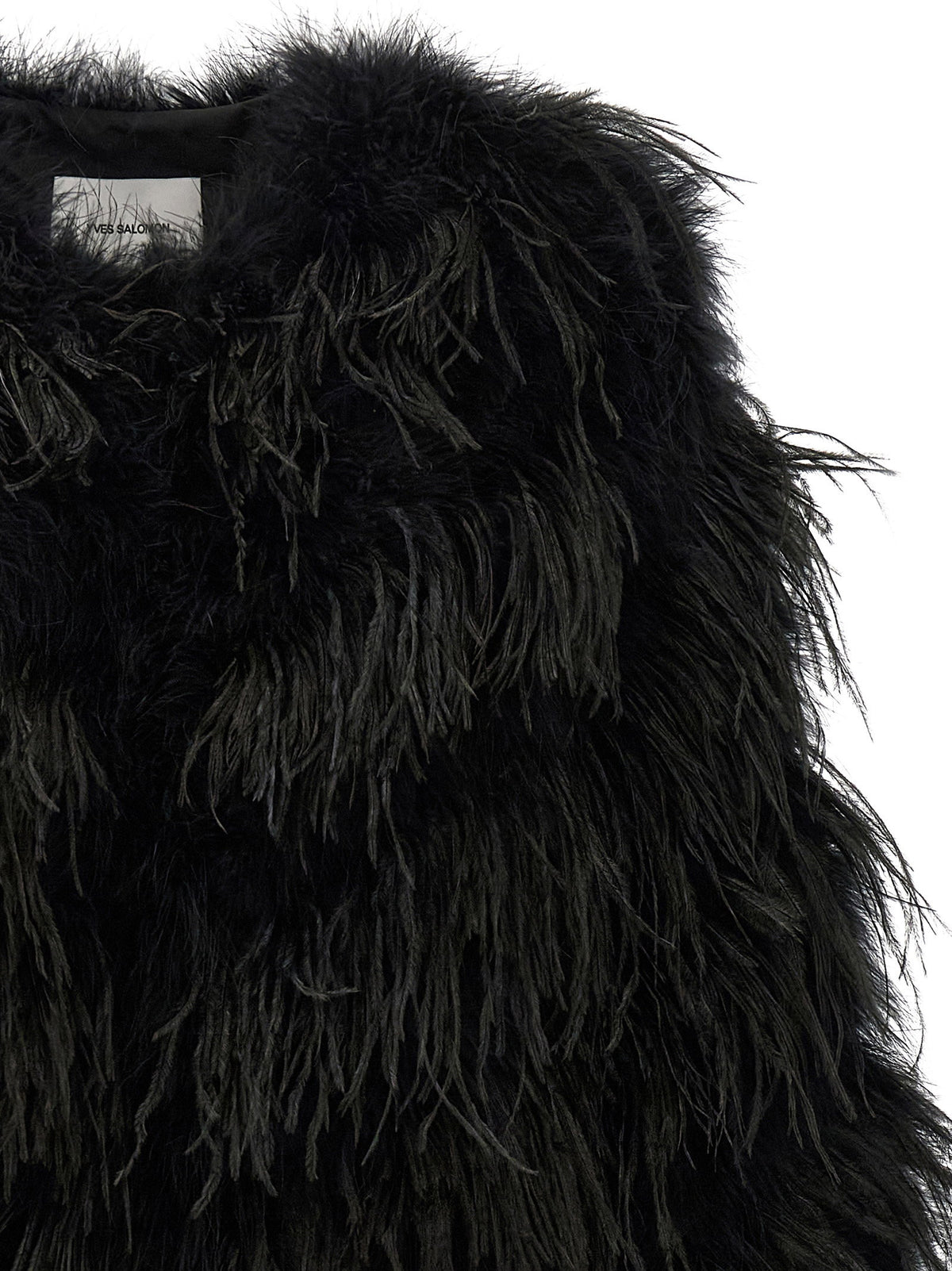 Yves Salomon Feather Caban
