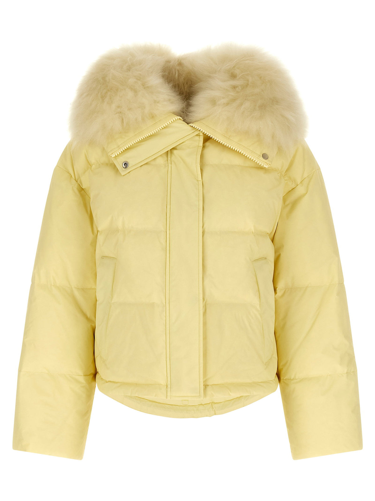 Army Yves Salomon Fur Insert Down Jacket